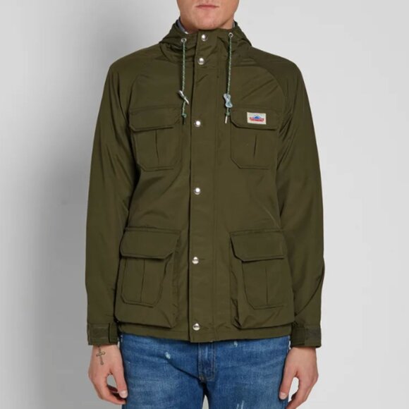 Mens Penfield Vassan Mountain Parka Jacket in Olive Green S - pocket flaw - Picture 2 of 9